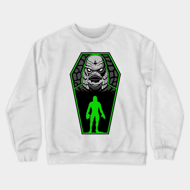 Creature Coffin Crewneck Sweatshirt by Creative Terror